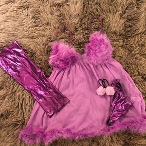 Fembot babe costume set (Purple)